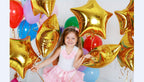 18 inch Air-Filled Foil Balloons for Birthday | Anniversary | Wedding Party Decoration Pack of 5 (Golden)
