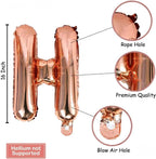 24 Pcs Rose Gold Happy Birthday Decoration Items for Birthday Decoration Girls, Women, Wife or Party Decorations for Birthday