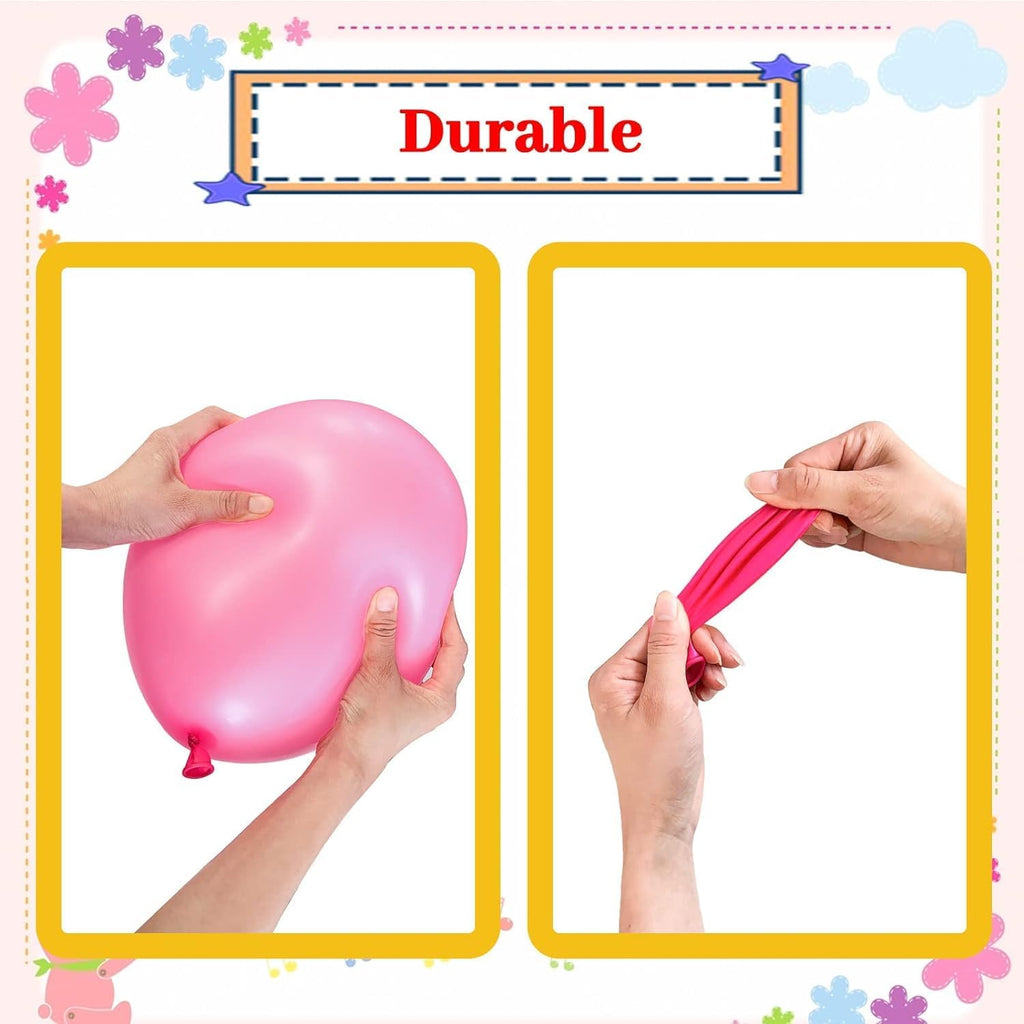 50 Pack Pink Balloons 12 Inch, Red Latex Balloons for Kids Party balloons Supplies Wedding Birthday Bridal Shower Decorations.