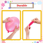 50 Pack Pink Balloons 12 Inch, Red Latex Balloons for Kids Party balloons Supplies Wedding Birthday Bridal Shower Decorations.