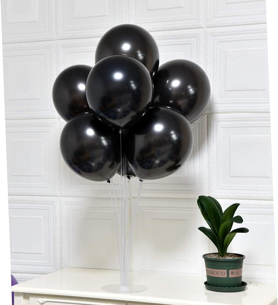 Black Balloons Round - Standard (12 inchx40Pcs)