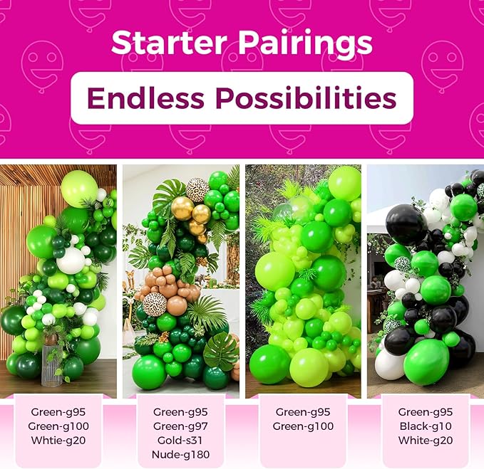 Green Balloons 18 Inch - 30 Pack Large Thick Light Green Balloons Big Round Green Latex Balloons for Birthday Baby Shower Christmas Jungle Safari Theme Party Decorations