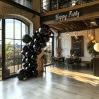 Black Balloons Latex Party Balloons – 100 Pack, 12 Inch Round Helium Balloons for Black Themed Wedding, Graduation, Anniversary, Birthday Party Backdrop Decorations