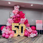 Pink Latex Party Balloons – 50 Pack, 12 inch Helium Matte Balloons for Birthday, Wedding, Baby Shower, Gender Reveal Party Decorations