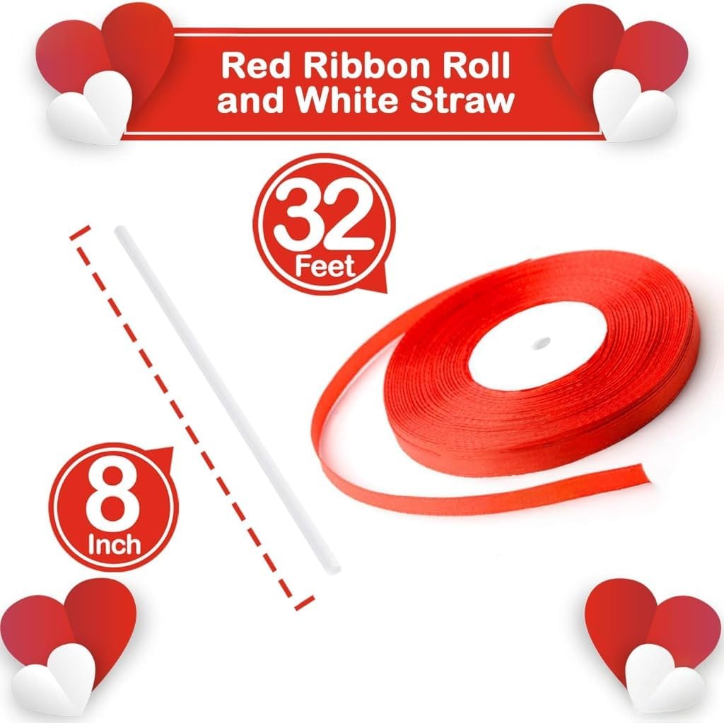 Red Confetti Balloons Kit - Pack of 30 | Red Balloons for Valentines Day Decorations | Red Glitter Balloons for Red Theme Birthday Party, Anniversary Decorations, Weddings, Bridal and Baby Shower