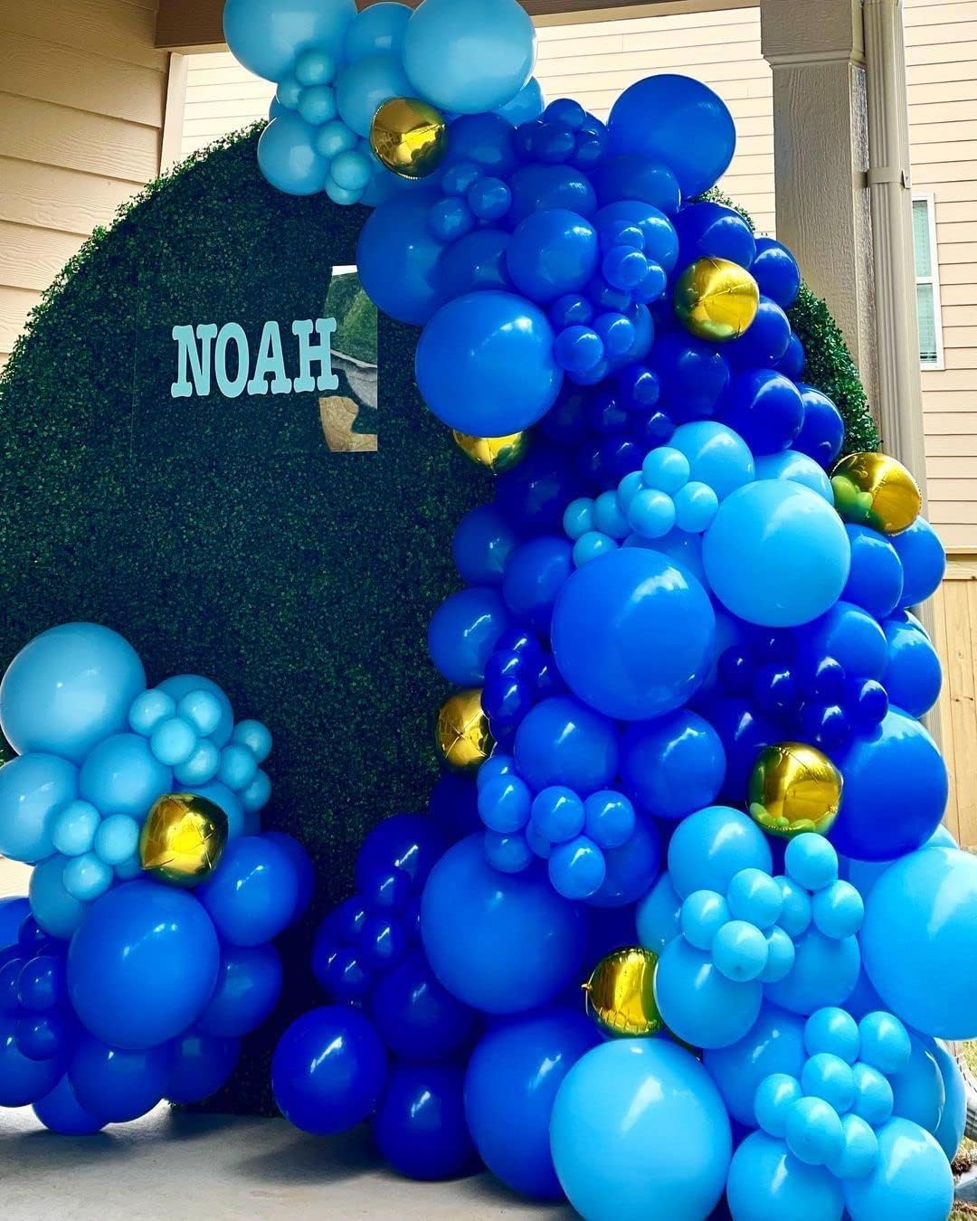 Blue Balloons Latex Party Balloons - 100 Pack 12 inch Round Helium Light Blue Balloons for Baby Shower Wedding Birthday Party Decorations