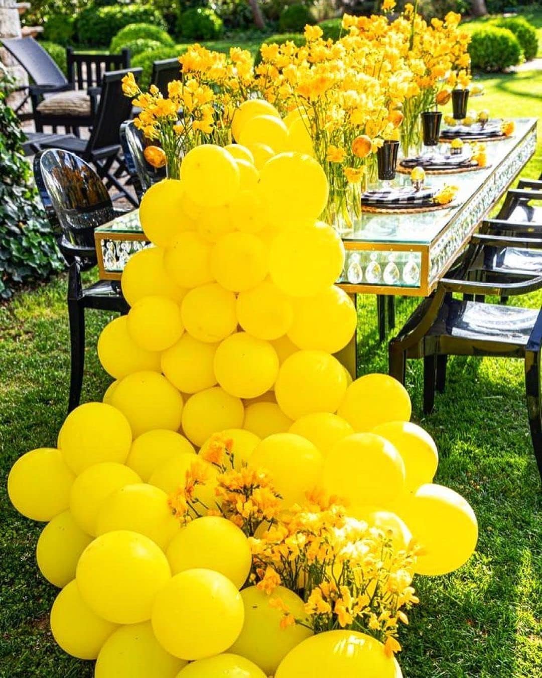 Yellow Balloons Latex Party Balloon - 50 Pack 12 inch Round Helium Balloons for Birthday Wedding Baby Shower Sunflower Honeybee Theme Party Decorations