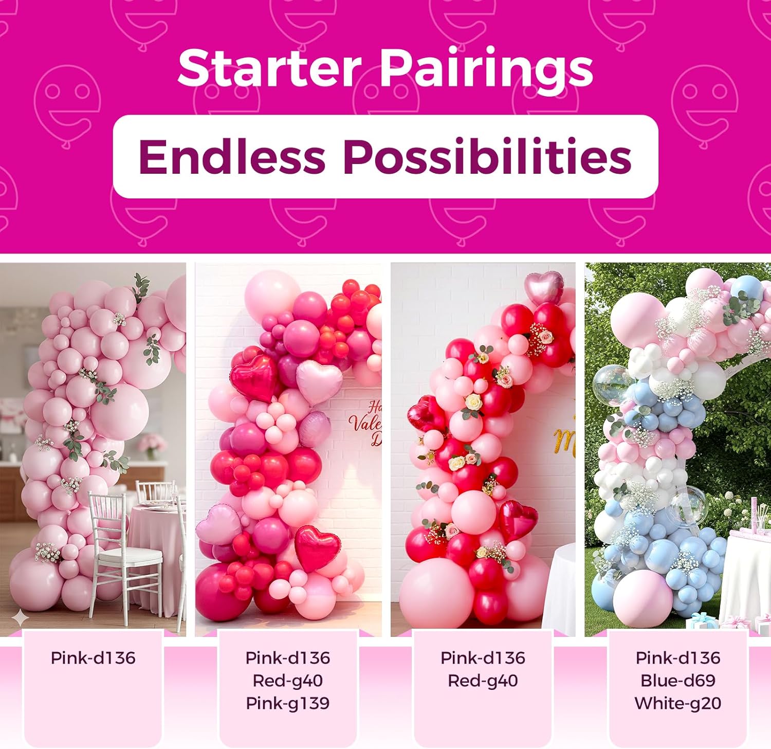 Pastel Pink Latex Party Balloons -100 Pack 12 inch Round Helium Light Pink Bridal Pink Balloons for Easter Wedding Bridal Shower Gender Reveal Birthday Princess Party Decorations