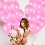 Pink Latex Balloons Kit – Pack of 30, 12 Inch | Latex & Mylar Balloons Pink Decoration Supplies | Valentine’s Balloons | Great for Birthday Decorations, Baby Shower, Bridal Shower, and Wedding Events