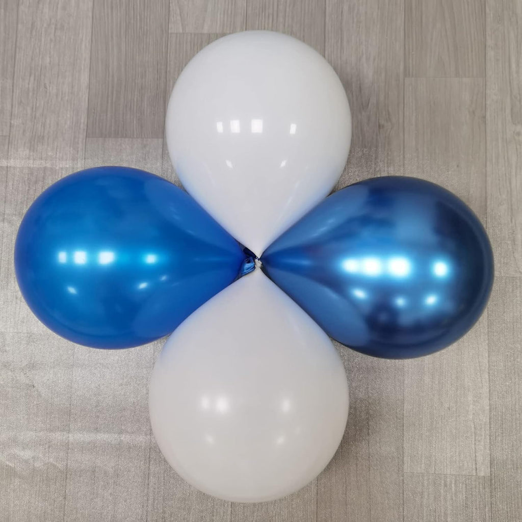 50 Pcs White and Blue Balloons for Birthday Baby Shower Bachelor Party Wedding Anniversary Party Decorations – Blue White Theme Kid’s Party Decorations- Party Supplies