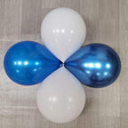 50 Pcs White and Blue Balloons for Birthday Baby Shower Bachelor Party Wedding Anniversary Party Decorations – Blue White Theme Kid’s Party Decorations- Party Supplies