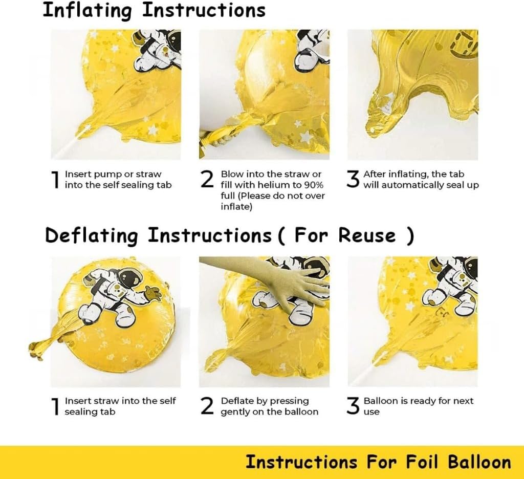 Lion Shape Foil Balloon Set – Gold and Jungle Theme Colors, Includes Star, Round, and Lion Face Balloons for Kids' Birthday Party, Multi Pack of 5