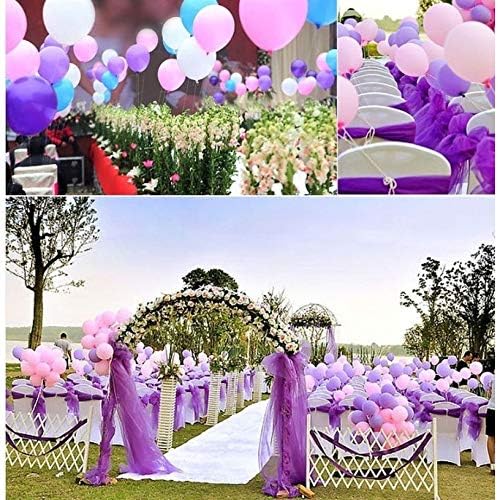 100 PCS 12 Inches Large Big Round Assorted Different Color Biodegradable Latex Balloons Bulk Helium Gas or Air Inflated Inflatable for Kids Birthday Party Celebrations Decorations Supplies Favors