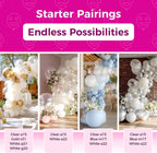 Clear Balloons Latex Party Balloons - 100 Pack 12 inch Round Helium Transparent Balloons for Wedding Baby Shower Birthday Bubble Party Decoration