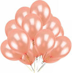 Rose Gold Metallic Balloons for Bachelorette Party Decoration, Birthday, Anniversary – Pack of 50