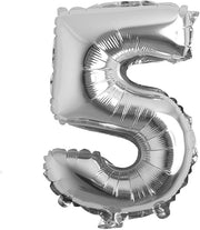 Silver 16 Inch Foil Number Balloon for Birthday Party Decoration