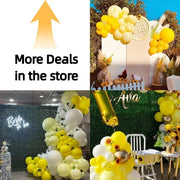 12 Inch Green Latex Balloons, 100 Pcs with 1 Ribbon for Parties