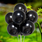 Black Balloons Round - Standard (12 inchx40Pcs)