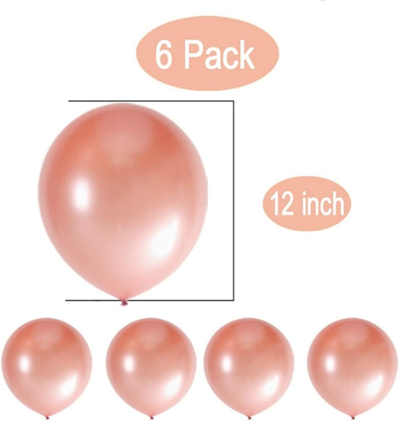 Happy Birthday Decoration Set – Rose Gold | 13pcs Letter 2pcs Star Foil, 4pcs Confetti, 11pcs Latex – Party Supplies for Birthday Celebrations