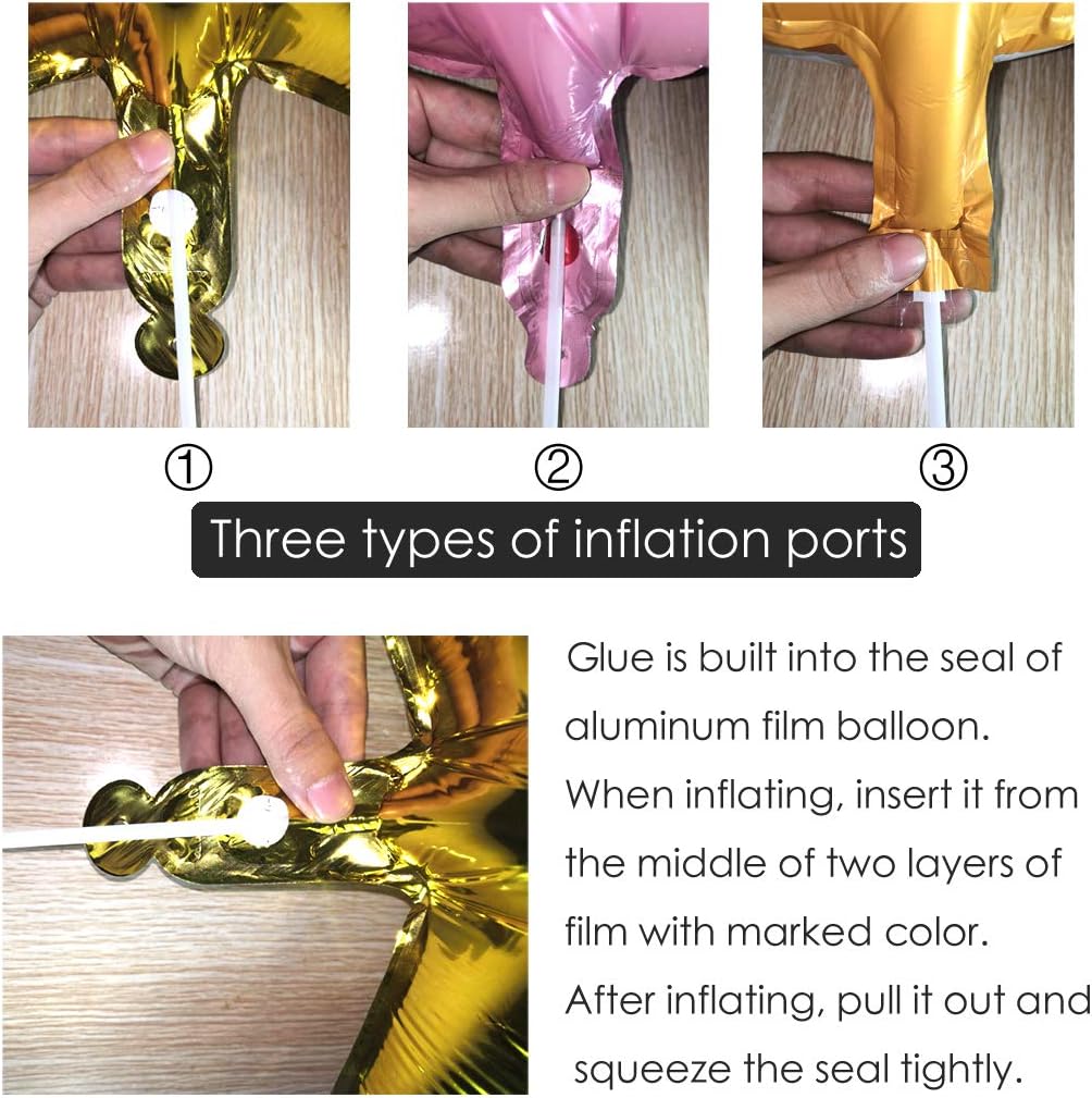 25pcs Heart Shape Foil Mylar Balloons Pink 18" for Birthday Party Decorations, Wedding Decor, Engagement Party, Holiday, Baby Show
