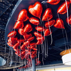 Red Heart Balloons for Valentine’s Day Decorations – Heart Shape Balloons, 18 Inch for Valentine Decorations – Love Foil Balloon Red Wedding Anniversary & Valentine Party Decors (Set of 10)