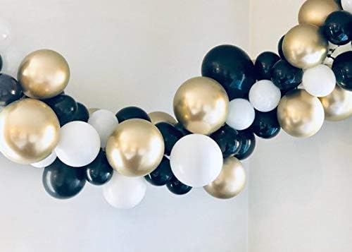 Party Balloons 12 inch 60 Pcs Latex Blue Balloons Gold Balloon Silver Balloon White Balloons Birthday Balloons Helium Balloons Baby Shower Party Decoration â€¦