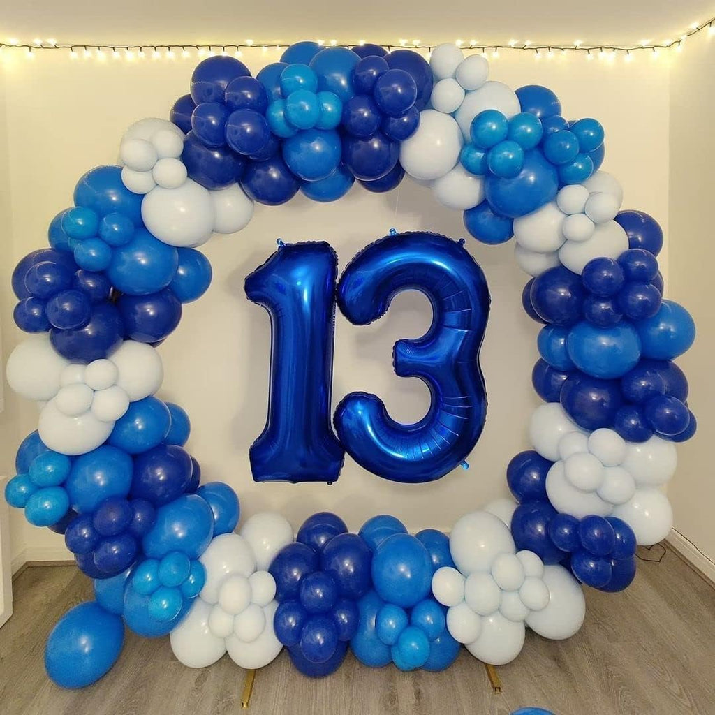 Royal Blue Latex Party Balloons - 100 Pack 12 inch Round Helium Blue Balloons for Birthday, Graduation, Baseball, Nautical, 4th of July, Independence, Memorial Day, Patriotic Party Decorations