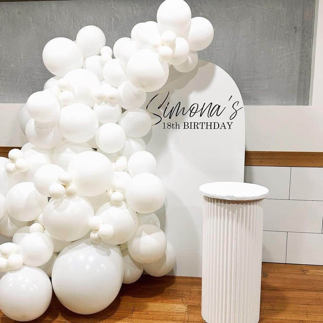 White Balloons Latex Party Balloons - 50 Pack 12 inch Helium Matte White Balloons for Wedding Graduation Baby Shower Birthday Anniversary Party Decorations