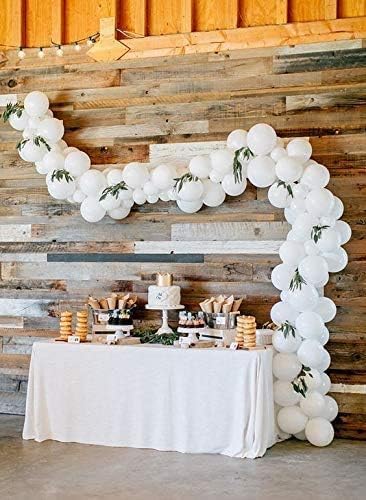 Latex Balloons, 100-Pack, 12-Inch, White Balloons for Wedding, Birthday Party, Festival, Christmas Decorations