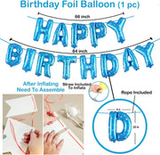 25Pcs Golden Happy Birthday Foil Balloon, Confetti and Metallic Balloons Combo for Birthday Decoration Items for Kids