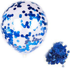 Birthday Balloons for Men/Boys - 13pcs Letter Balloons, 2pcs Giant Star Foil Balloons, 4pcs Confetti Balloons, 6pcs Latex Balloons Party Decorations and Supplies, Blue, 25 Piece Set