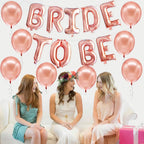 Big Rose Gold "Bride To Be" Balloons, 16 Inch – Bachelorette Party Decorations | Rose Gold Bride Balloons for Bridal Shower Decorations | Rose Gold "Bride To Be" Balloon for Wedding, Bachelorette Ball