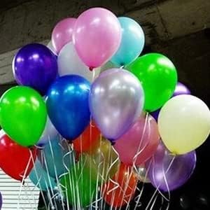 200 PCS 12-inch Pearlized 20 Assorted Colors Latex Balloons Large Big Round Thick Shiny Pearlescent Rainbow Biodegradable Bulk Helium Gas Air Inflated Kids Birthday Party Deco Supplies Favors