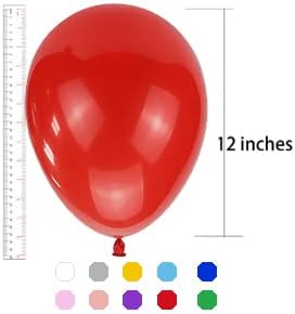 200 PCS 12-inch Assorted Color Latex Balloons 20 Different Rainbow Colors Large Big Round Thick Biodegradable Bulk Helium Gas or Air Inflated for Kids Birthday Party Decorations Supplies Favors