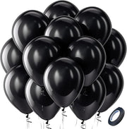 12 Inch Green Latex Balloons, 100 Pcs with 1 Ribbon for Parties