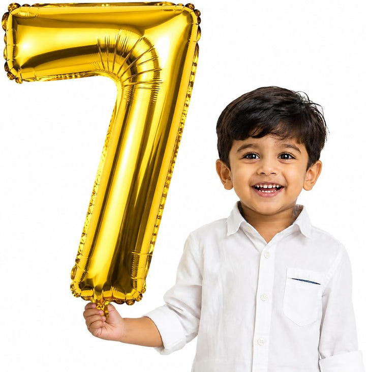 Gold Number 7 Foil Balloon 16 Inch