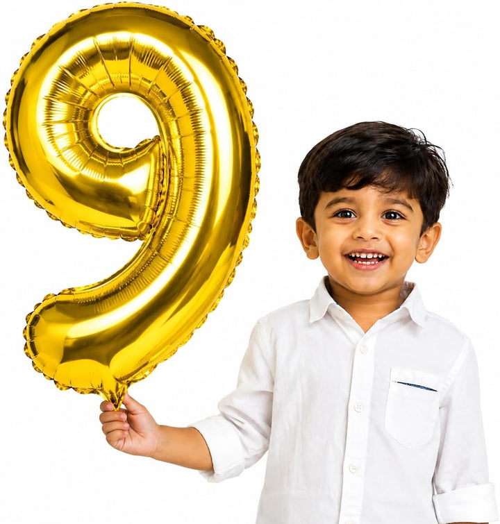 Gold Number 9 Foil Balloon 16 Inch