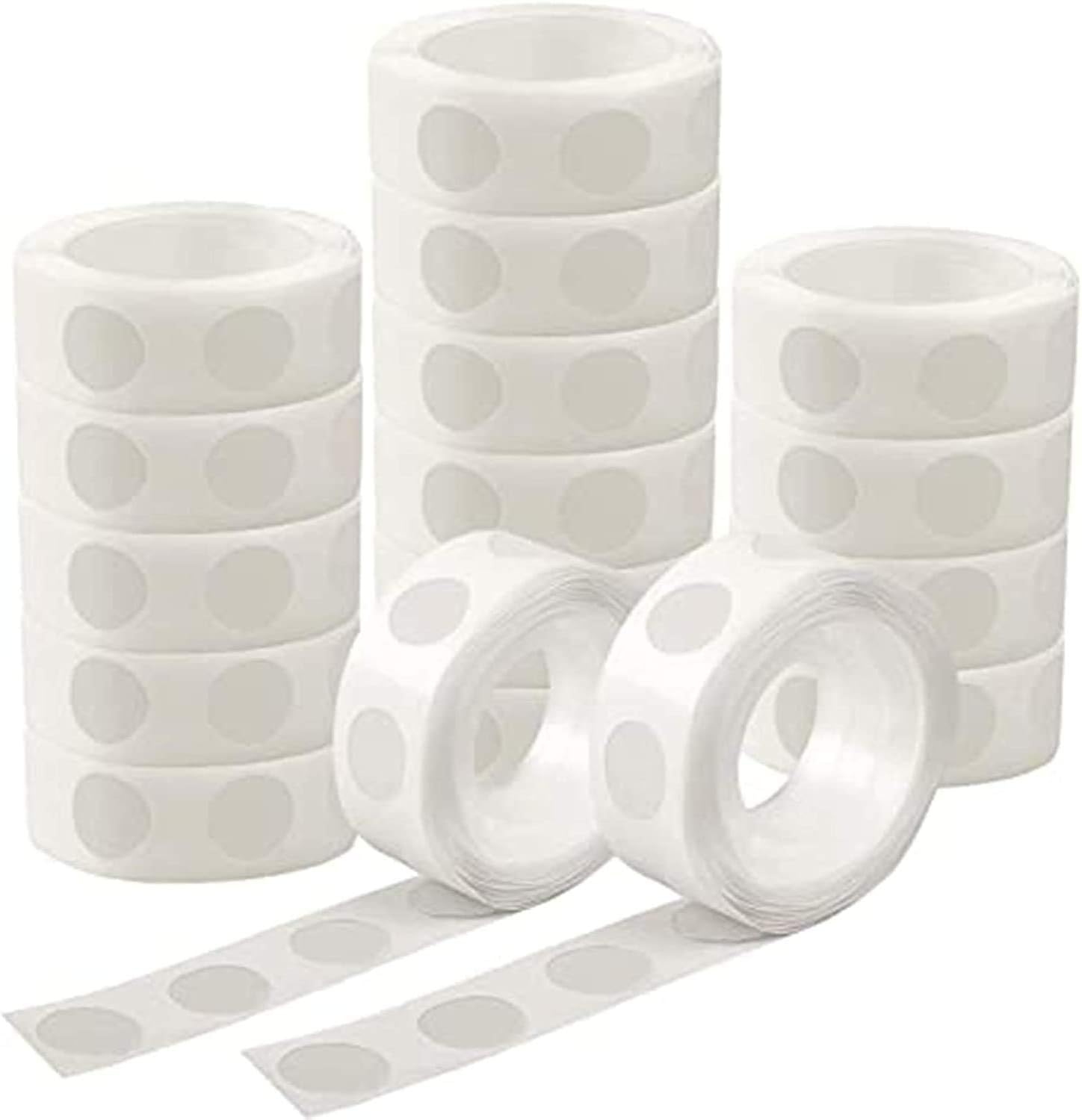 1200 Pcs. Balloon Glue Dots Removable Adhesive Tape Double Sided Glue Point for Scrapbook Party Wedding Decoration, 12 Rolls
