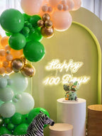 Green Balloons 12 inch, 50 Pack Green Latex Party Balloons Helium Quality for Birthday Graduation Baby Shower Jungle Christmas Party Decorations (with Green Ribbon)