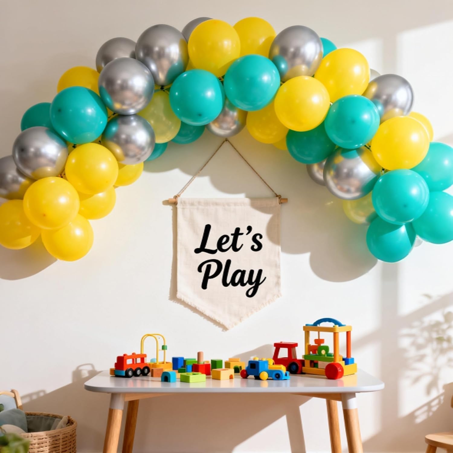 100 Pcs Silver Metallic Balloons for Birthday Balloons Decoration, Balloons for Birthday, Anniversaries, Husband, Wife, Kids, Adults