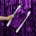Foil Curtain/Foil Fringe Curtain/Party Decorations/Fringe Curtain/Foil Fringe Streamers/Tinsel Backdrop for Birthday, Baby Shower (SET OF 2)