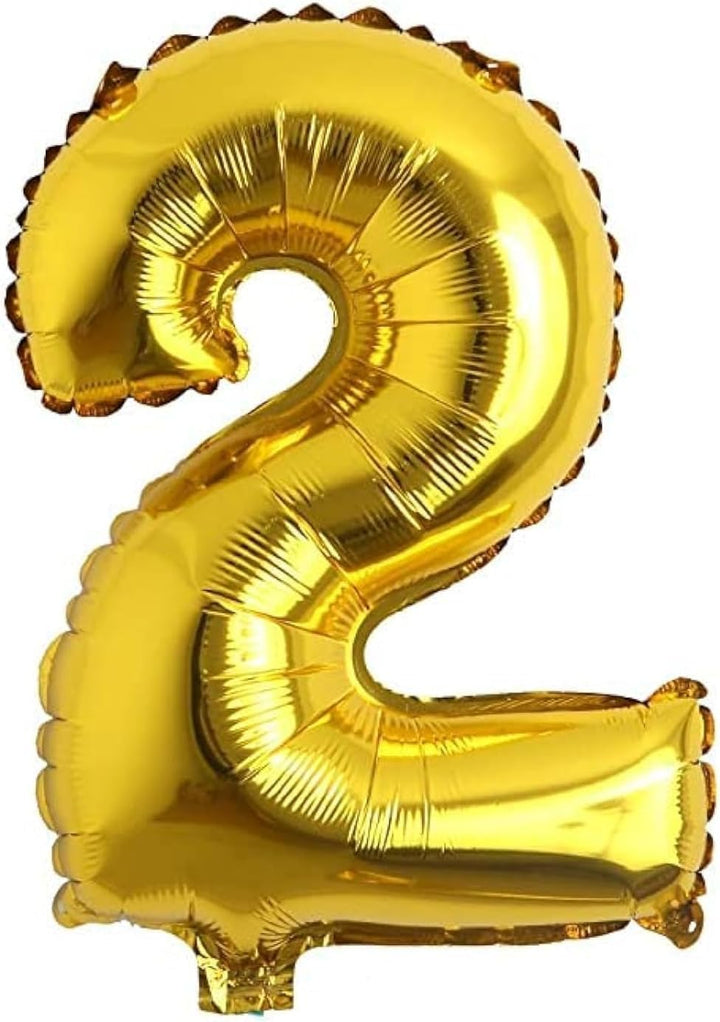 Gold Number 2 Foil Balloon 16 Inch