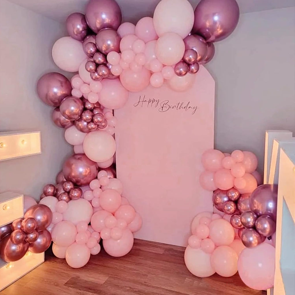 Pink Balloons - 12 Inch, 50 Pack Light Pink Latex Party Balloons with Pink Ribbon for Birthday, Graduation, Bridal, Baby Shower, Gender Reveal & Princess Parties
