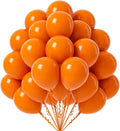 12 inch Burnt Orange Latex Balloons, 50 Pack with Orange Ribbon - Helium Quality for Birthday, Graduation, Baby Shower, Halloween, Christmas, Wedding Parties