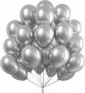 100 Pcs Silver Metallic Balloons for Birthday Balloons Decoration, Balloons for Birthday, Anniversaries, Husband, Wife, Kids, Adults