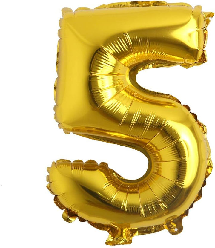 Gold Number 5 Foil Balloon 16 Inch