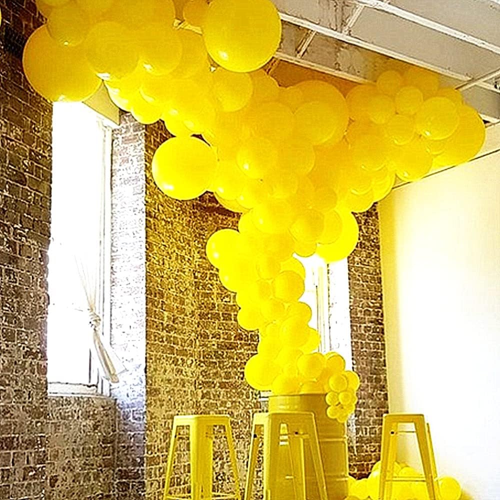 Yellow Balloons Latex Party Balloon - 50 Pack 12 inch Round Helium Balloons for Birthday Wedding Baby Shower Sunflower Honeybee Theme Party Decorations