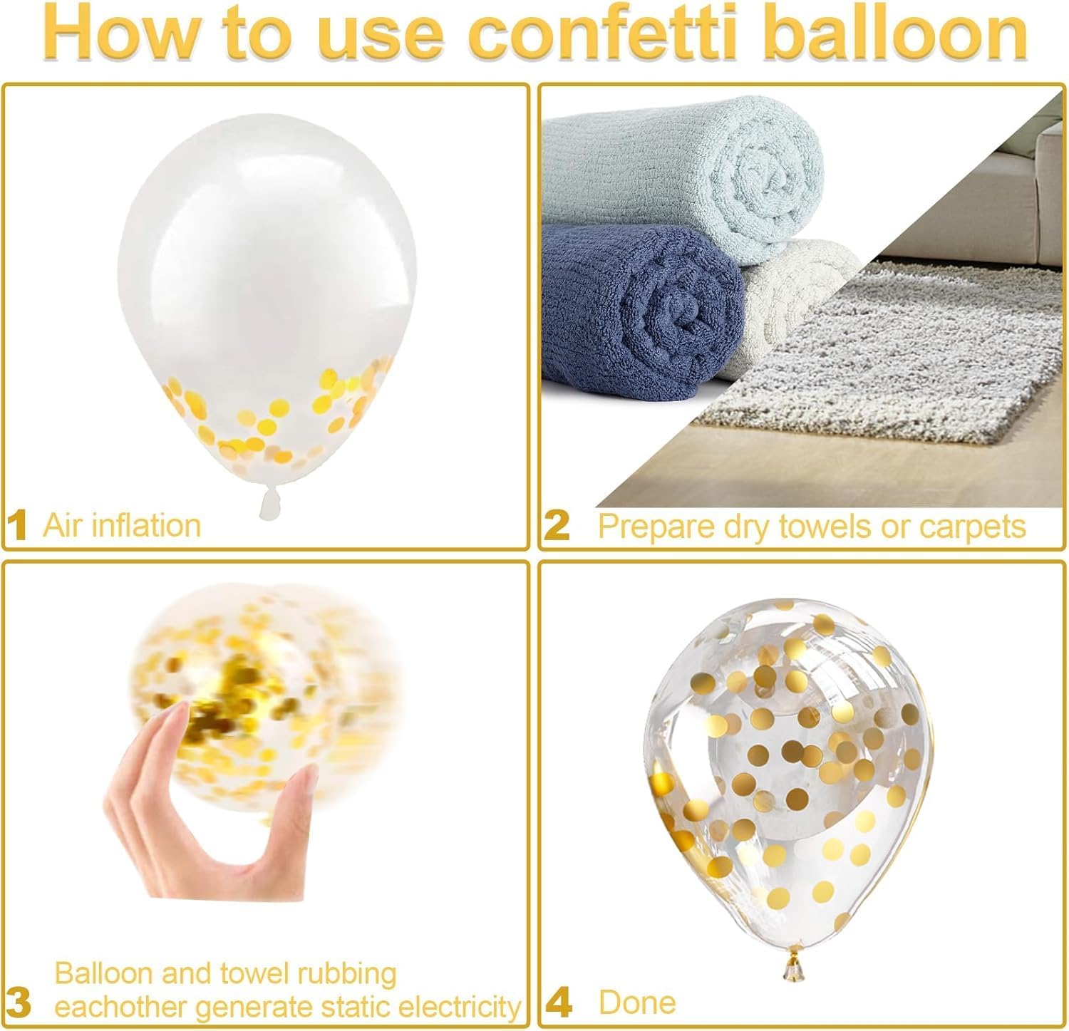 Gold and Silver Star Foil Balloon Set – 6 Pack, 18 Inch Shining Gold and Silver Party Balloons for Birthday Decoration Star-Shaped Helium Balloons for Wedding Decor, Holiday Party, Bridal Shower, and