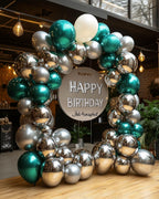 Silver Metallic Chrome Latex Balloons – 100 Pack, 12 inch Silver Round Helium Balloons for Wedding, Graduation, Anniversary, Baby Shower, and Birthday Party Decorations