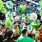 40Pcs 12 Inches St. Patrick'S Day Latex Balloons Confetti Balloons Set - Green & White Balloons Helium Balloons For Saint Patty'S Day Irish Party Decorations Supplies